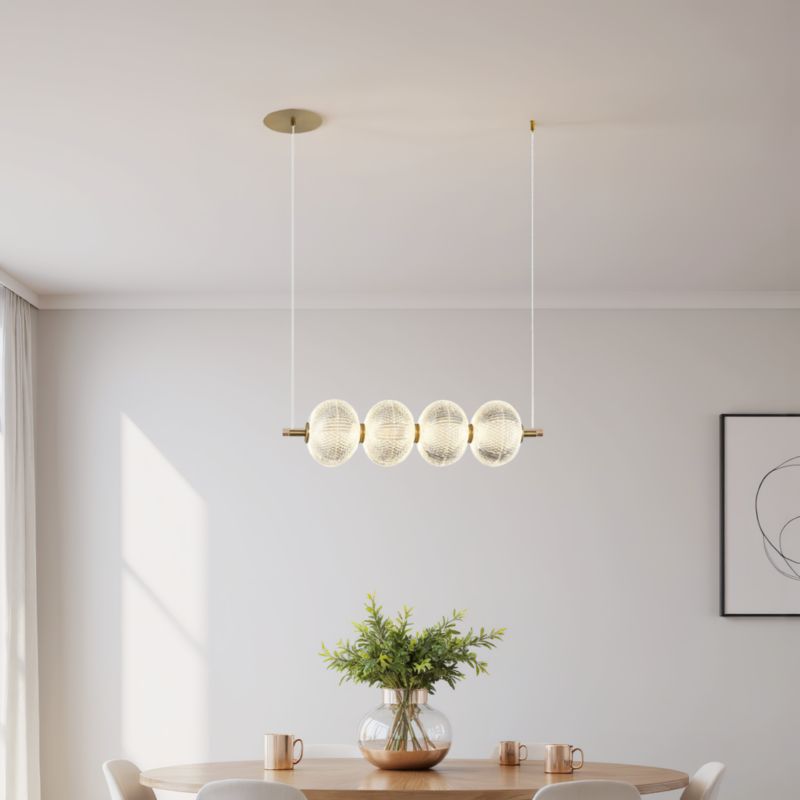 LED Loftslampe Lazie 4 3000 K Guld
