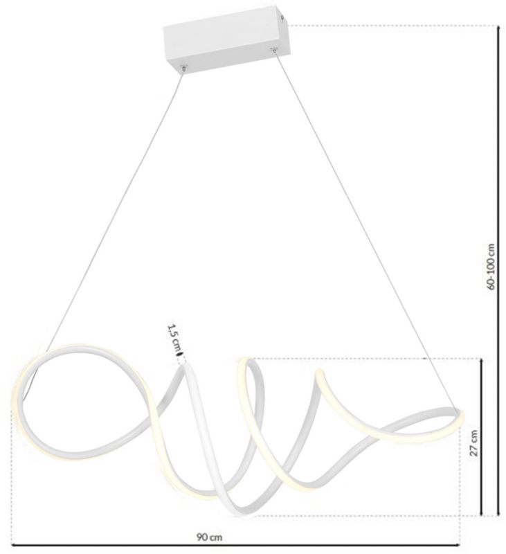 LED Loftslampe Loca 56 W Hvid