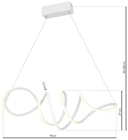 LED Loftslampe Loca 56 W Hvid