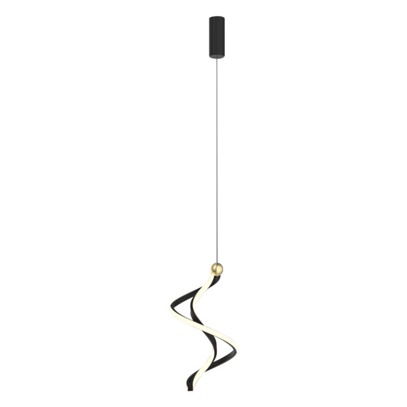 LED-loftlampe Colia 19 W Sort/Guld