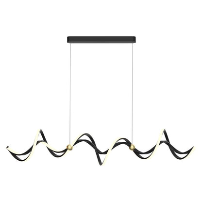 LED-loftlampe Colia 55 W Sort/Guld
