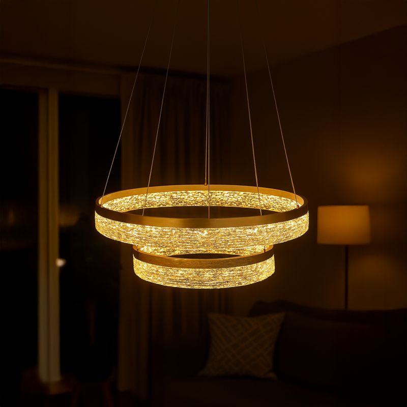 LED-loftlampe Gala 60 cm 50W Guld
