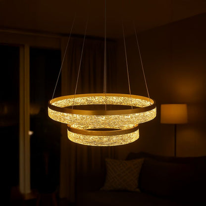 LED-loftlampe Gala 60 cm 50W Guld