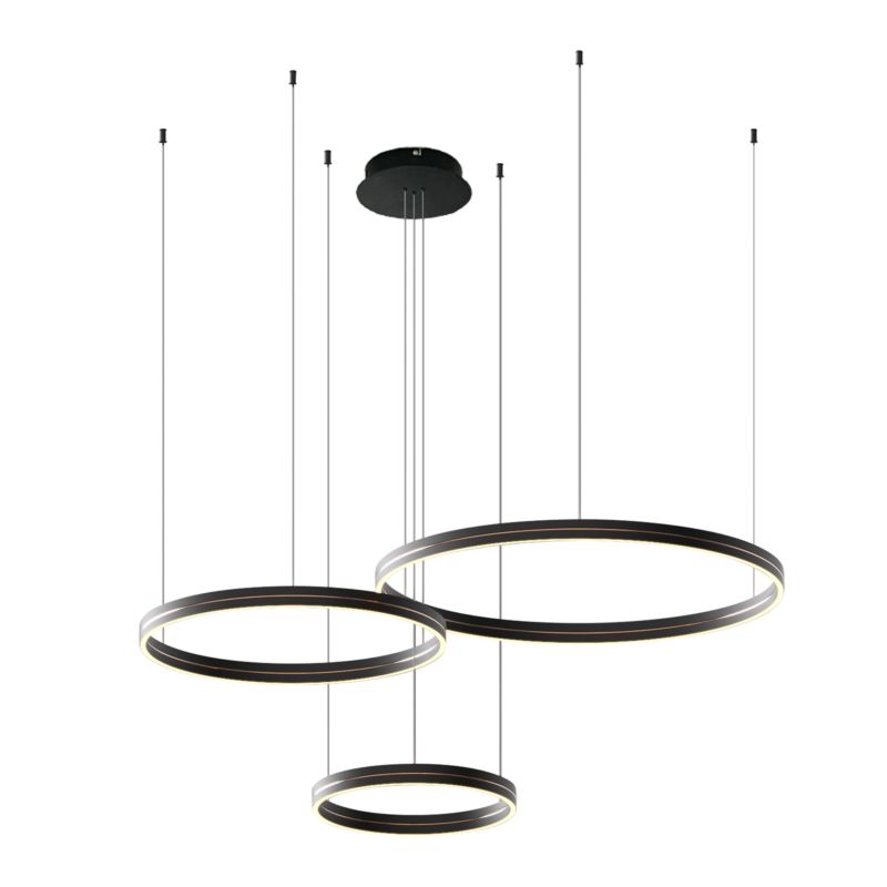 LED-loftlampe Milagro Gravity 155 W Sort/Guld