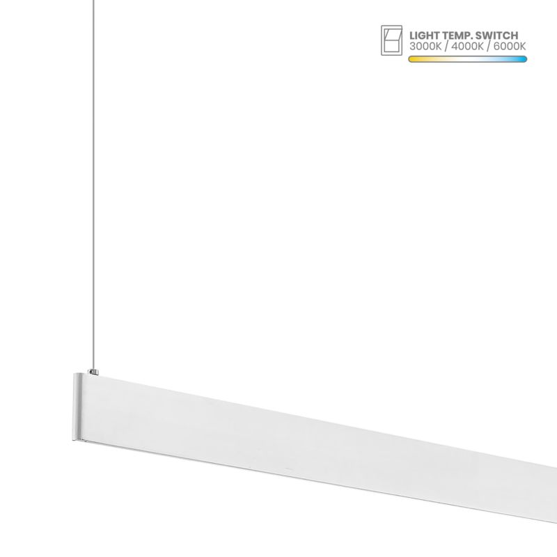 LED-loftlampe Milagro Linea 36W 3000/5000 K Hvid