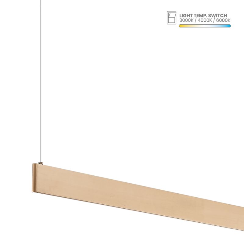 LED Hængelampe Milagro Linea 36W 3000/5000 K Guld