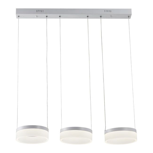 LED-pendel Nicki 3 x 12 W Hvid