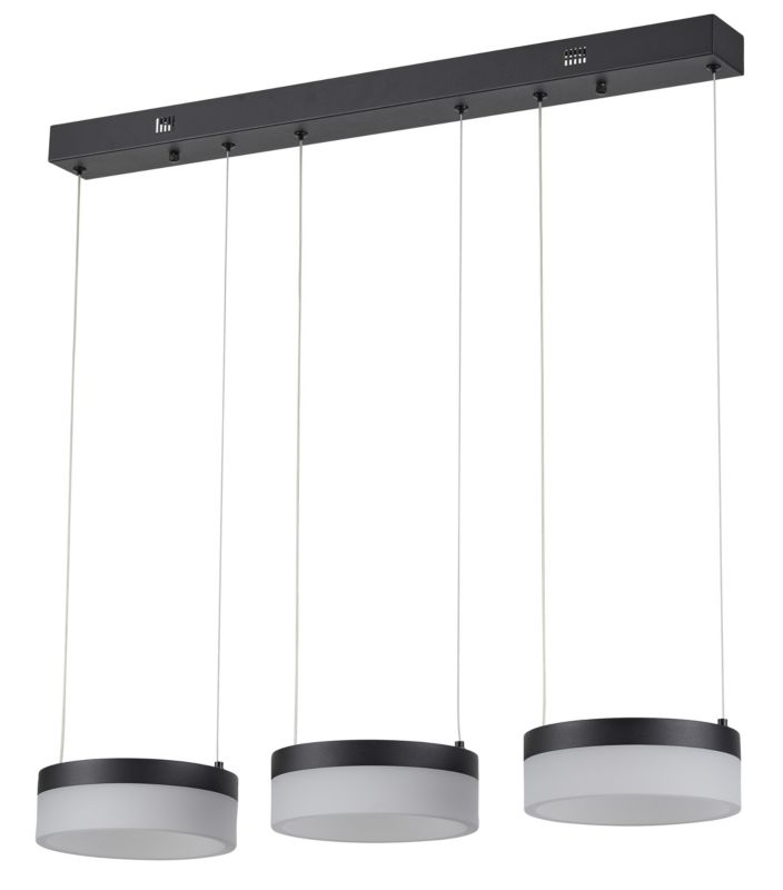 LED Loftslampe Nicki 3 x 12 W Sort Mat