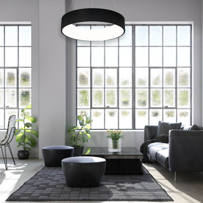LED-lampe Ohio 24 W Sort