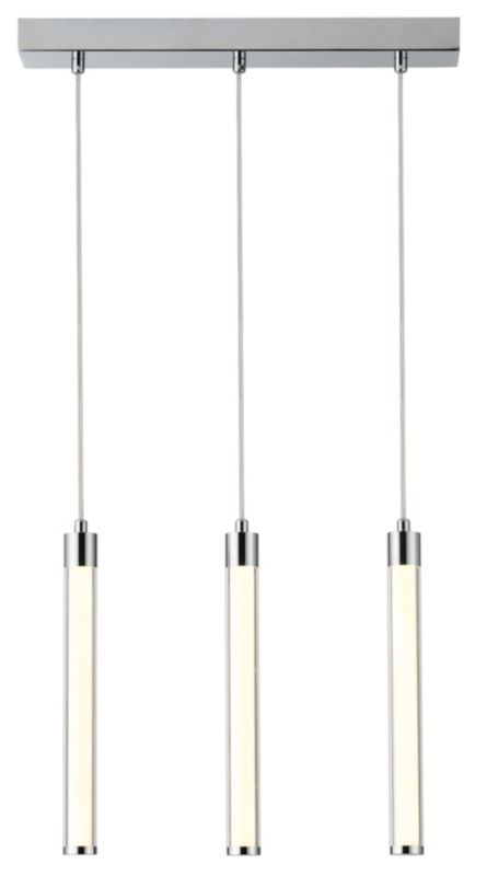 LED-loftlampe Walsh 3-punkts 10W Krom