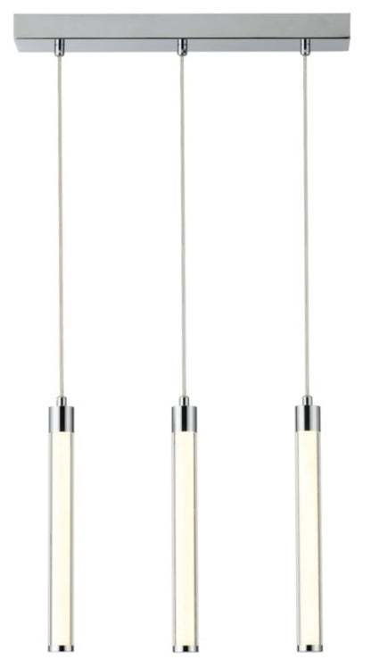 LED-loftlampe Walsh 3-punkts 10W Krom