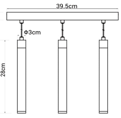 LED-loftlampe Walsh 3-punkts 10W Krom