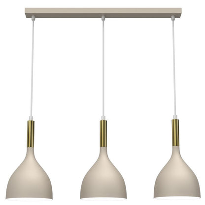 Hængelampe Noak 3xE27 Beige/Guld 5907565940060