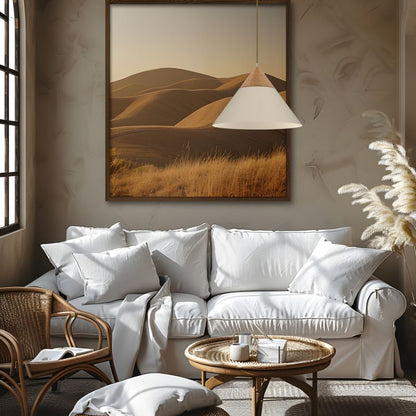 Hængelampe Luminex Single 1 x E27 Beige Træ