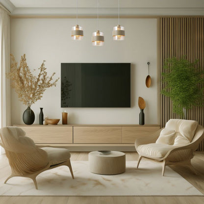 Hængelampe Valentino 3xE27 180x750x1200 mm Metal Glas