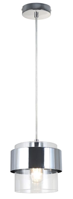 Hængelampe Quan 1 x E27 Krom 180 mm