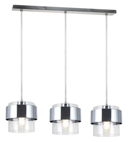 Hængelampe Quan 3x E27 Krom 750 mm