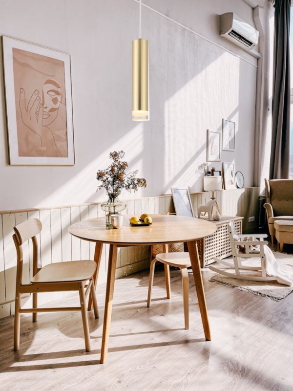 Loftslampe Ina 1-punkt E27 Guld Mat 60 cm