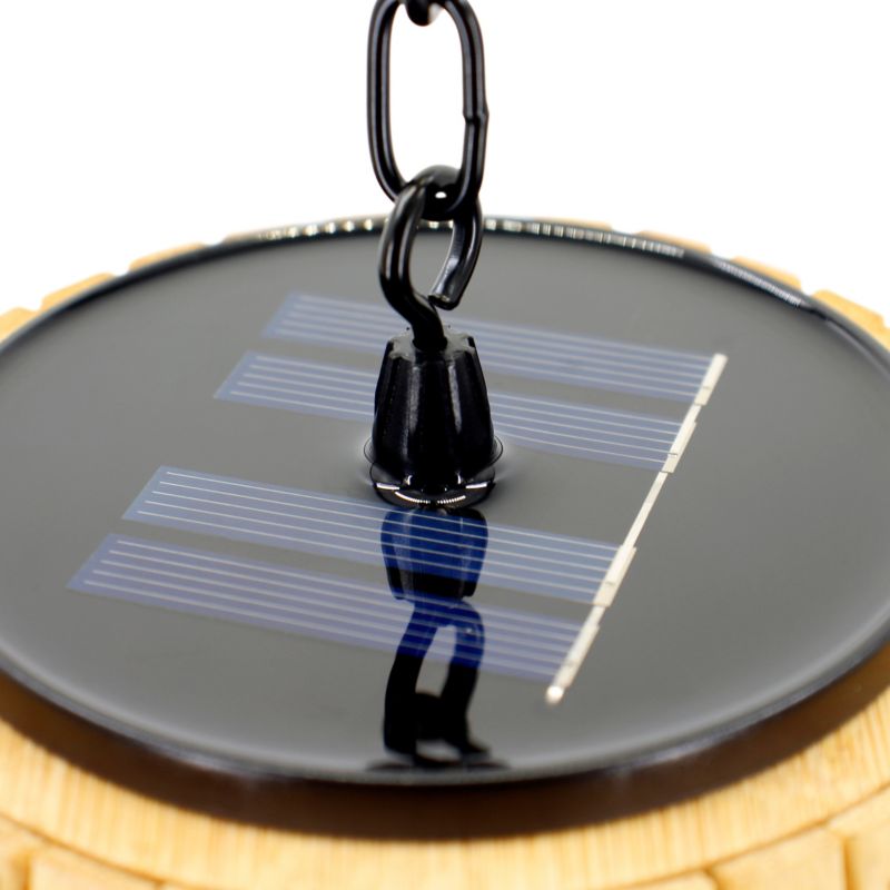 Solarhængelampe Bamboo 3000 K IP44