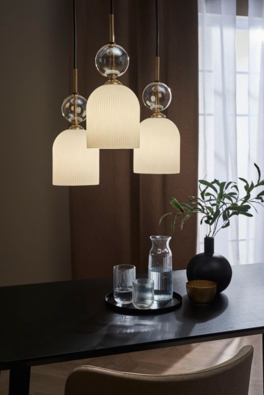 Hængelampe Sophia 3xE14 Cognac Hvid 5906135110216