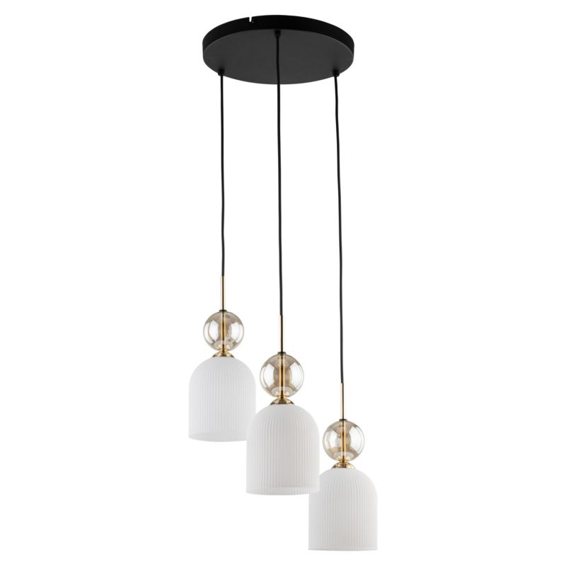 Hængelampe Sophia 3xE14 Cognac Hvid 5906135110216