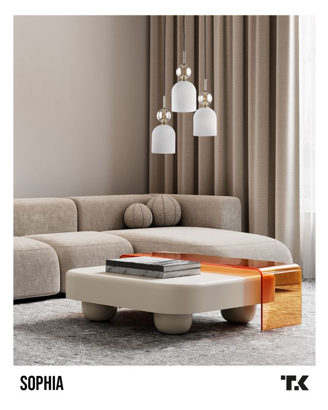 Hængelampe Sophia 3xE14 Cognac Hvid 5906135110216