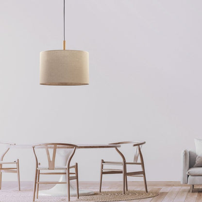 Hængelampe Deva 1xE27 Beige 50 cm