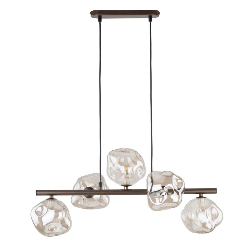 Hængelampe Lava 5 x G9 150 cm Rav