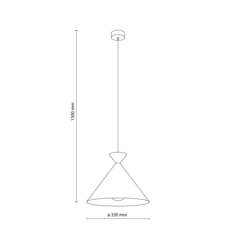 Loftslampe Matteo 1 x E27 Beige