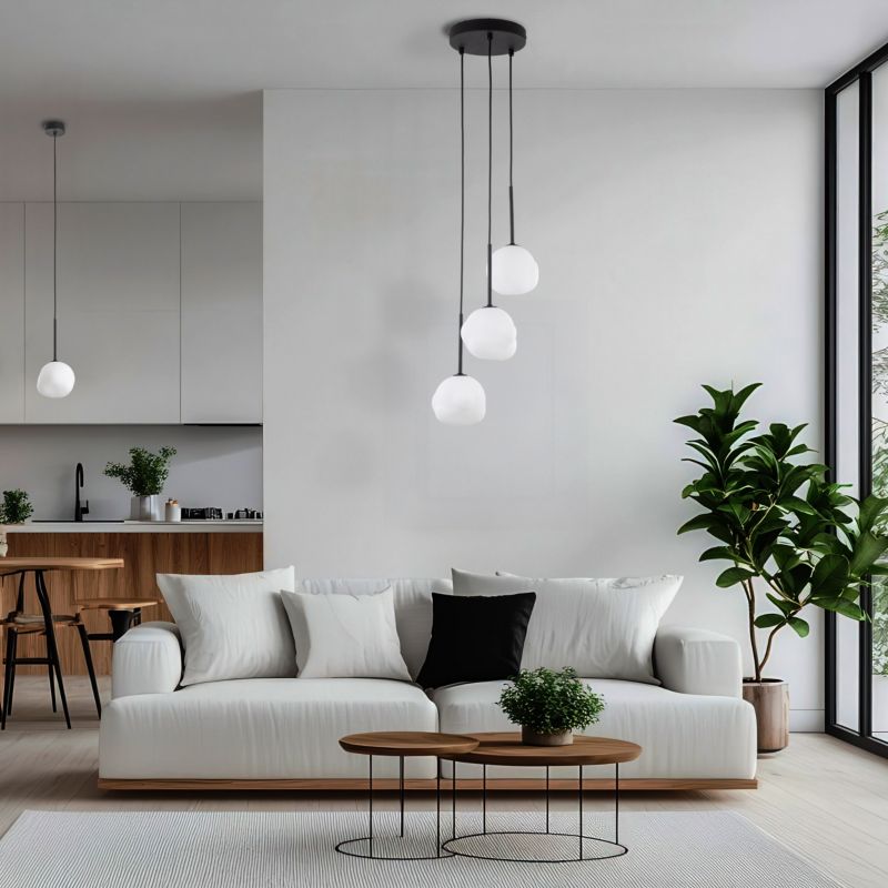 Loftslampe Misty 3 x G9 Hvid-Sort 5906135110186