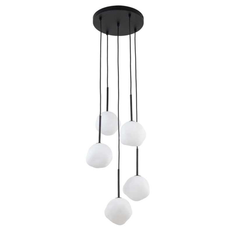 Hængelampe Misty 5 x G9 Hvid/Sort 5906135110193