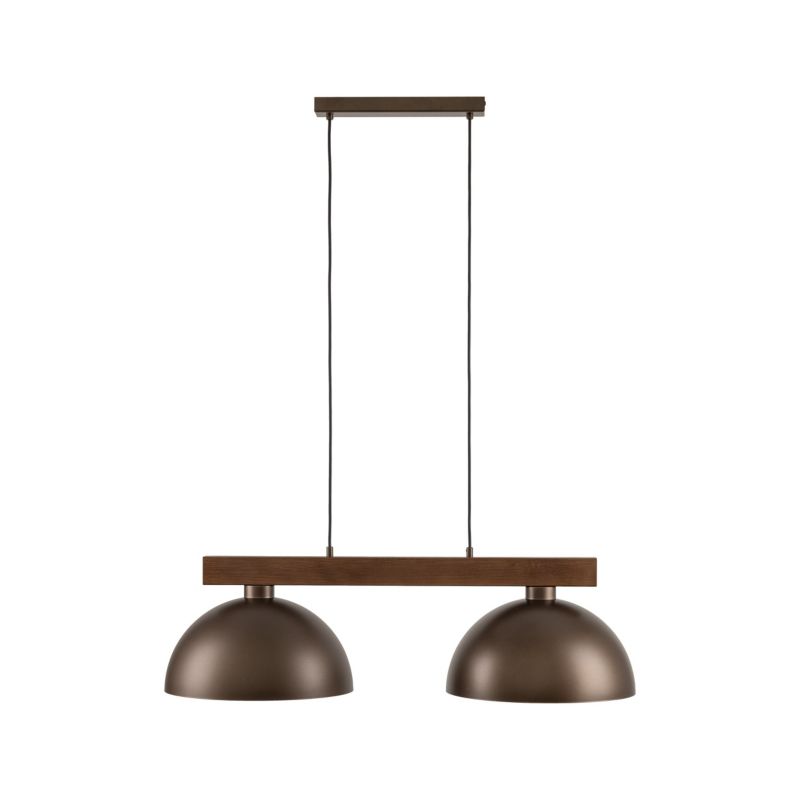 Hængelampe Oslo 2 x E27 Brun