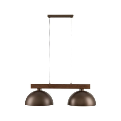 Hængelampe Oslo 2 x E27 Brun