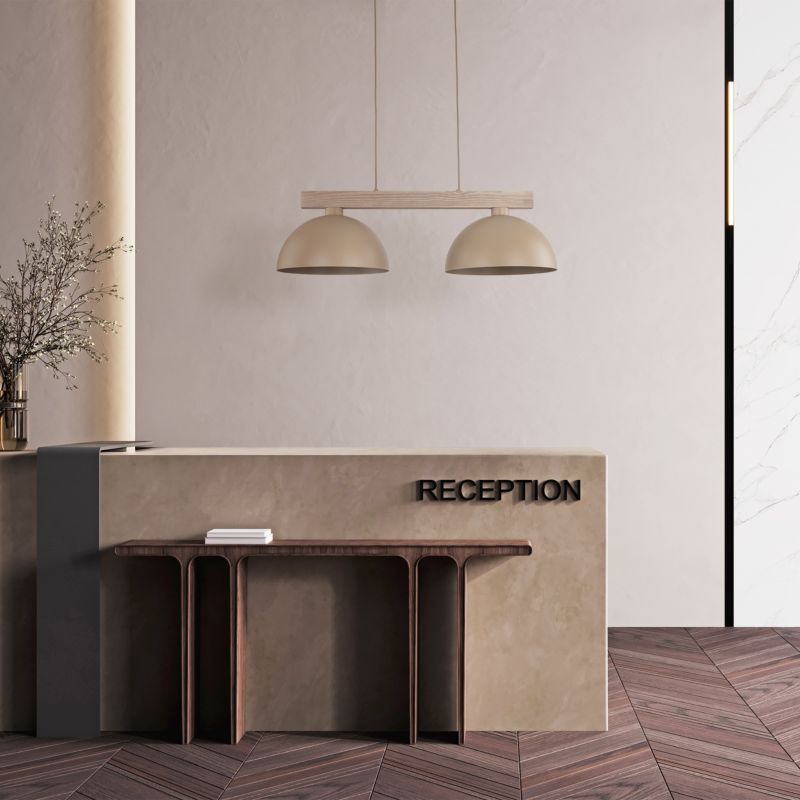 Hængelampe Oslo Sabia 2 x E27 Beige