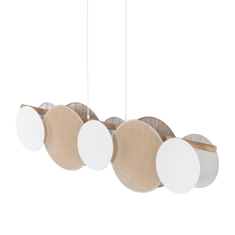 Hængelampe Pulse 5 x E27 Beige/Hvid