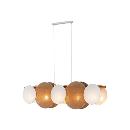 Hængelampe Pulse 5 x E27 Beige/Hvid