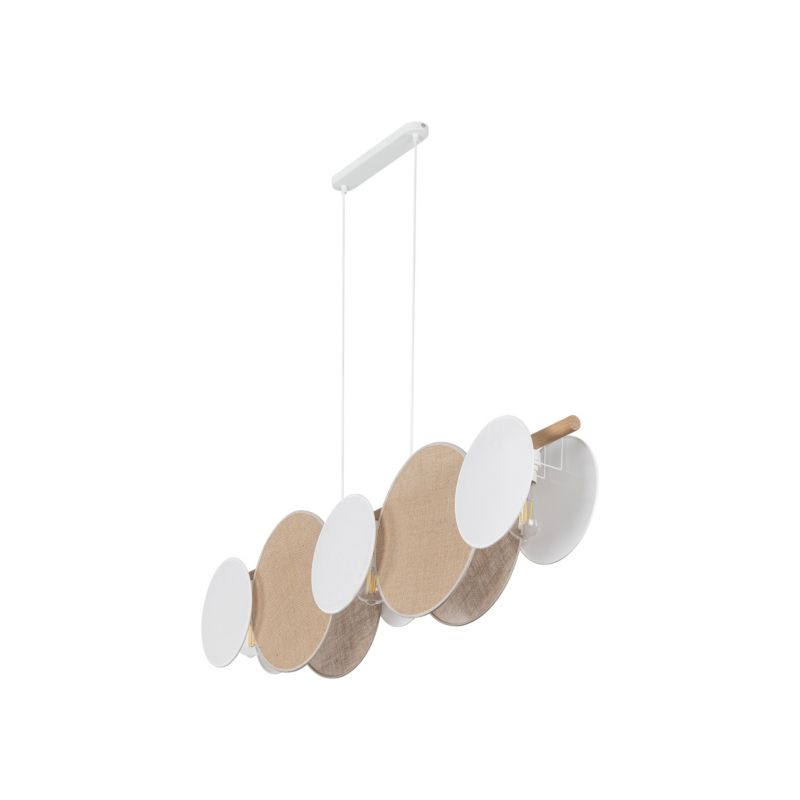 Hængelampe Pulse 5 x E27 Beige/Hvid