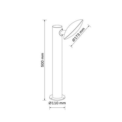 LED Udendørslampe Olaf Stående 50 cm Sort 4000 K
