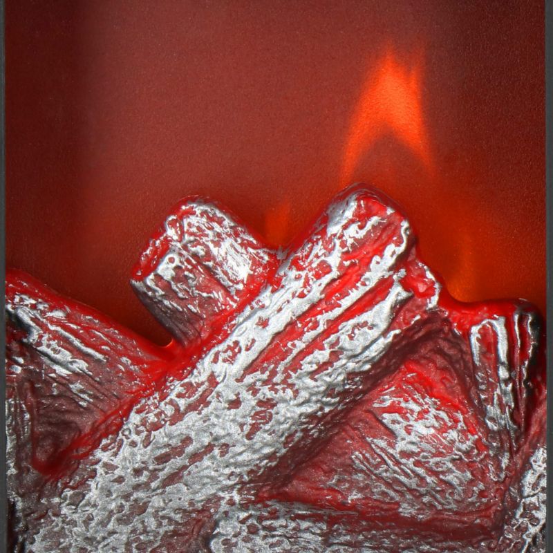 Springos LED-lanterne med flammeeffekt 10,5 x 10,5 x 22,5 cm – dekorativ pejselygte til jul, 1 stk.