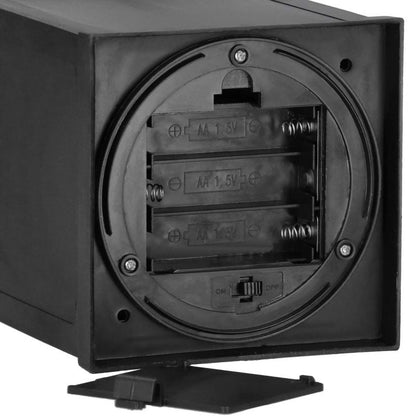 Springos LED-lanterne med flammeeffekt 10,5 x 10,5 x 22,5 cm – dekorativ pejselygte til jul, 1 stk.