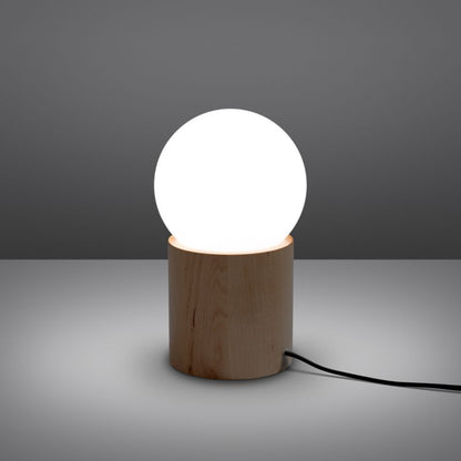 Boomo bordlampe i træ fra Sollux Lighting, 1 stk.