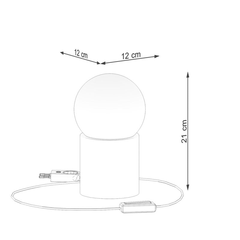 Boomo bordlampe i træ fra Sollux Lighting, 1 stk.