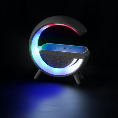 Bordlampe DPM med BT-højttaler RGB Hvid