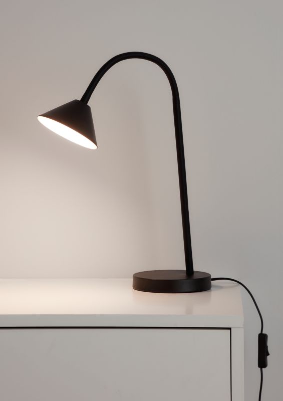 LED bordlampe mat-sort