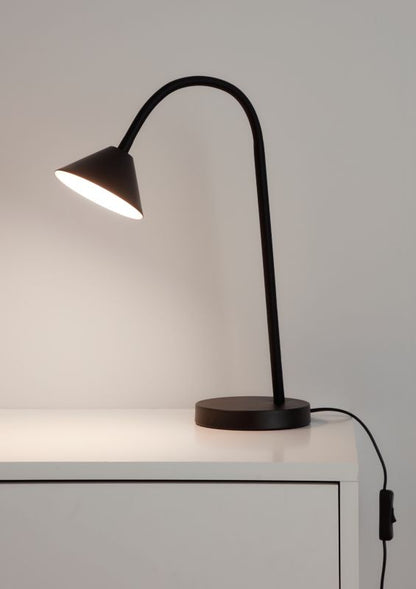 LED bordlampe mat-sort