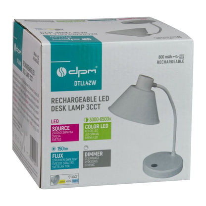 LED-bordlampe DPM CCT 118 mm Hvid