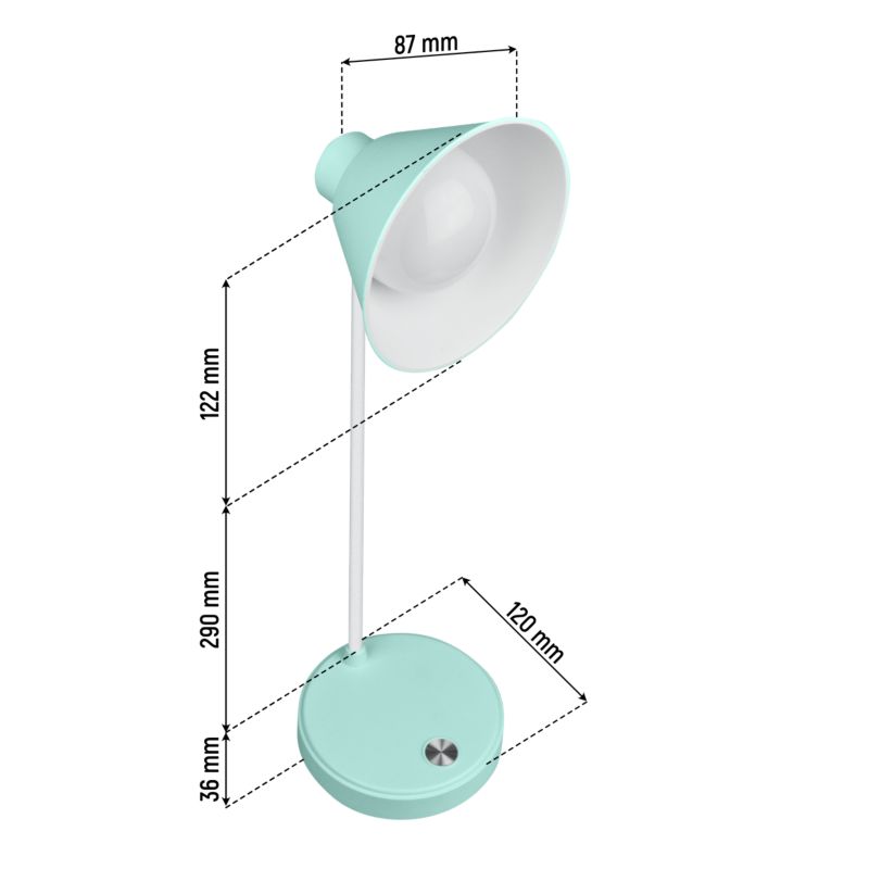 LED Bordlampe DPM CCT 118 mm Mint