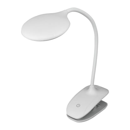 LED bordlampe DPM med clips hvid