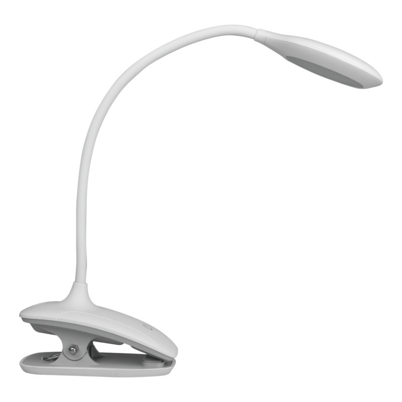 LED bordlampe DPM med clips hvid