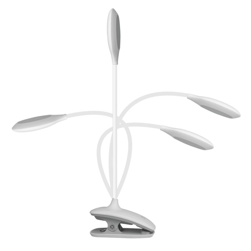 LED bordlampe DPM med clips hvid